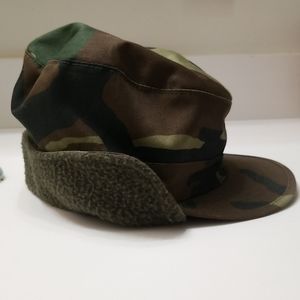 Camo hat with turn down for your ears